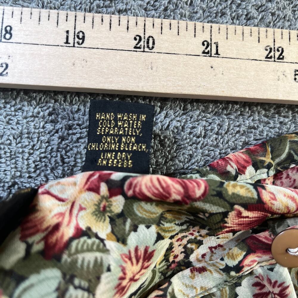 Vintage Express Mini Skirt Women Medium Micro Floral Tiered Ruffle Hem Y2K Fairy - Picture 5 of 7